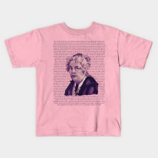 Elizabeth Cady Stanton Portrait and Quote Kids T-Shirt